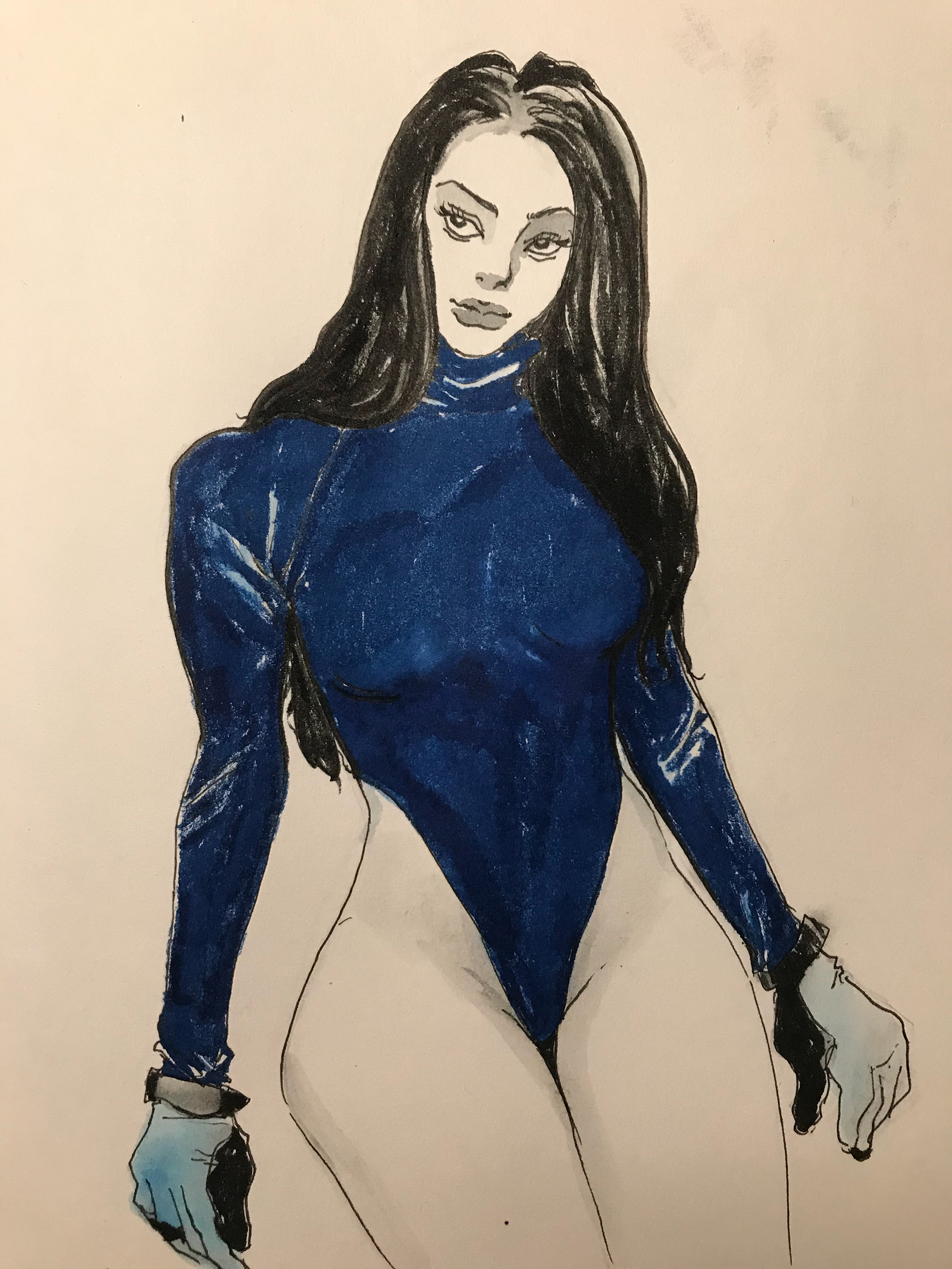 PRACTICE DRAWINGS WITH INK