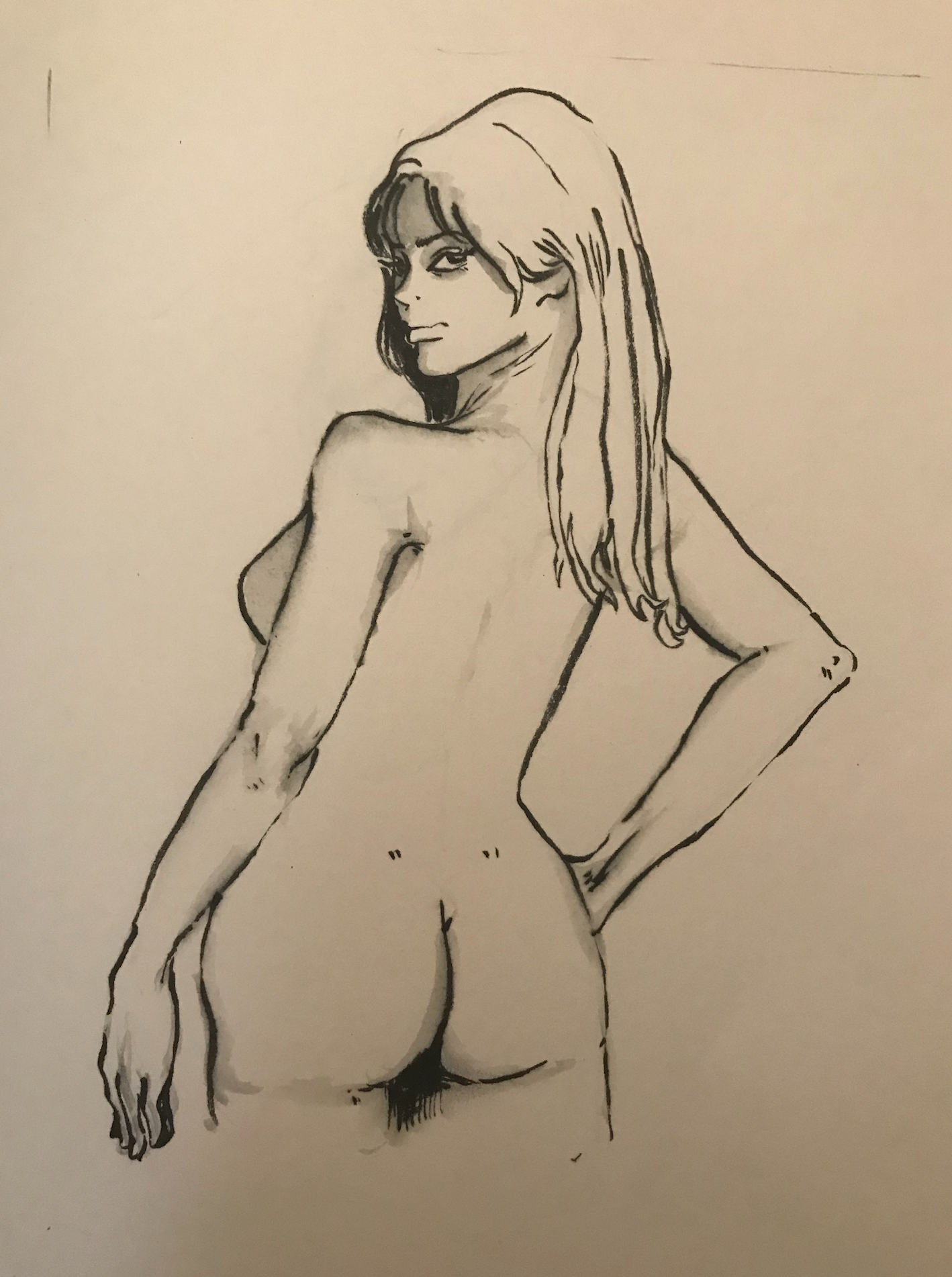 ATTEMPT ON JAPANESE INK BRUSH