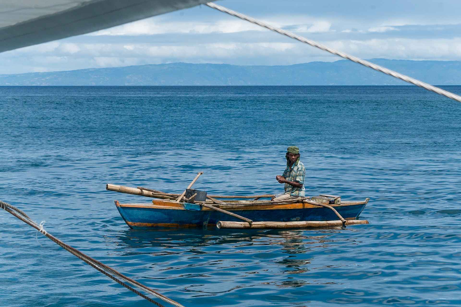 The Philippines, banca fishing boat,