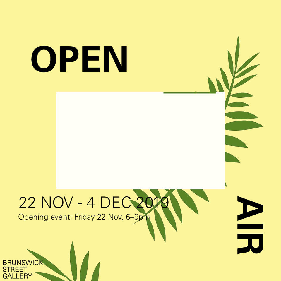 Open Air Group Exhibition Invitation Tile Brunswick Street Gallery