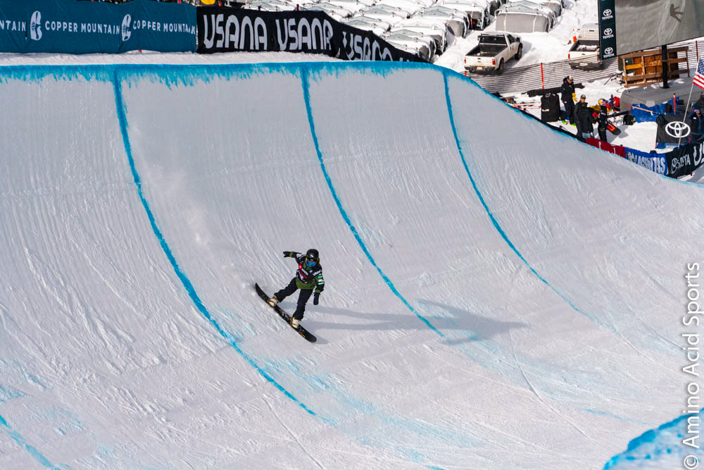 Ikko Anai finishes his 2nd run