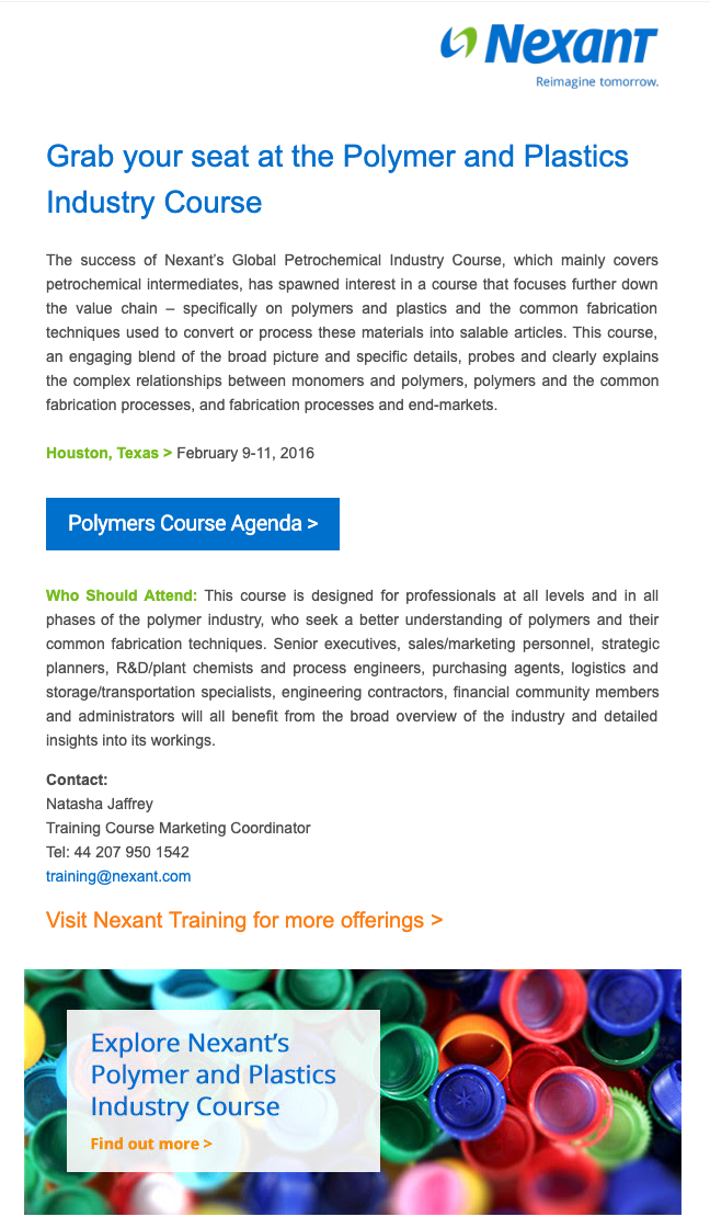 Training (targeting prospects who have shown interest)