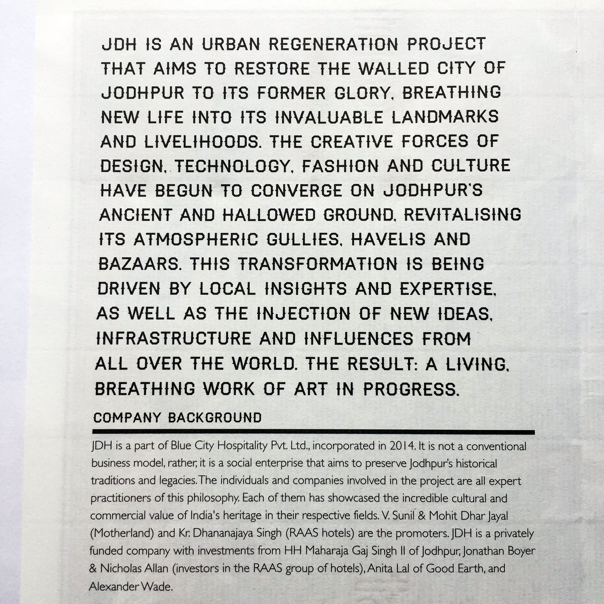 Commissioned map for Urban Restoration Project