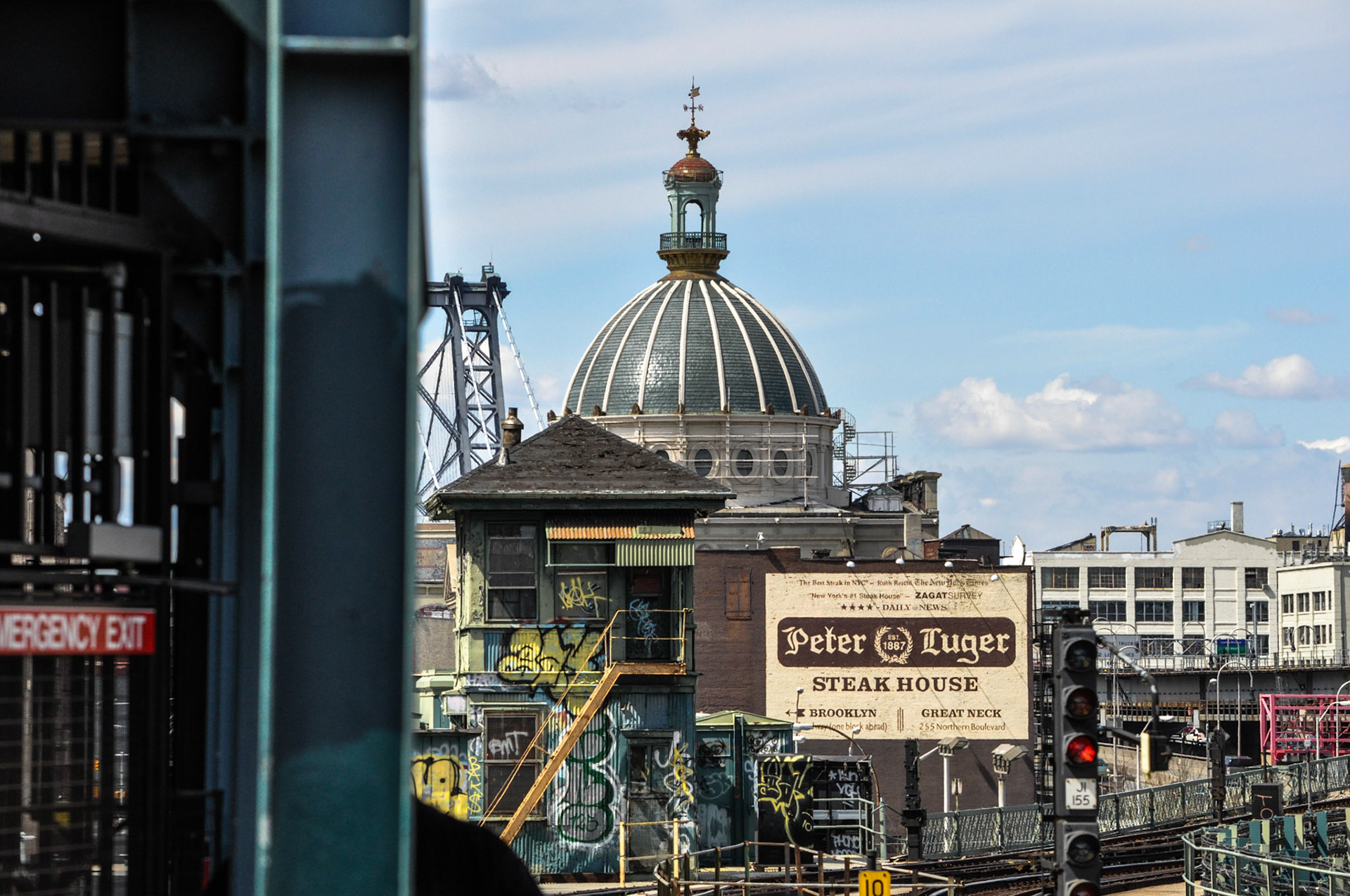 A scene from the Marcy Avenue JMZ station in Williamsburg, Brooklyn.