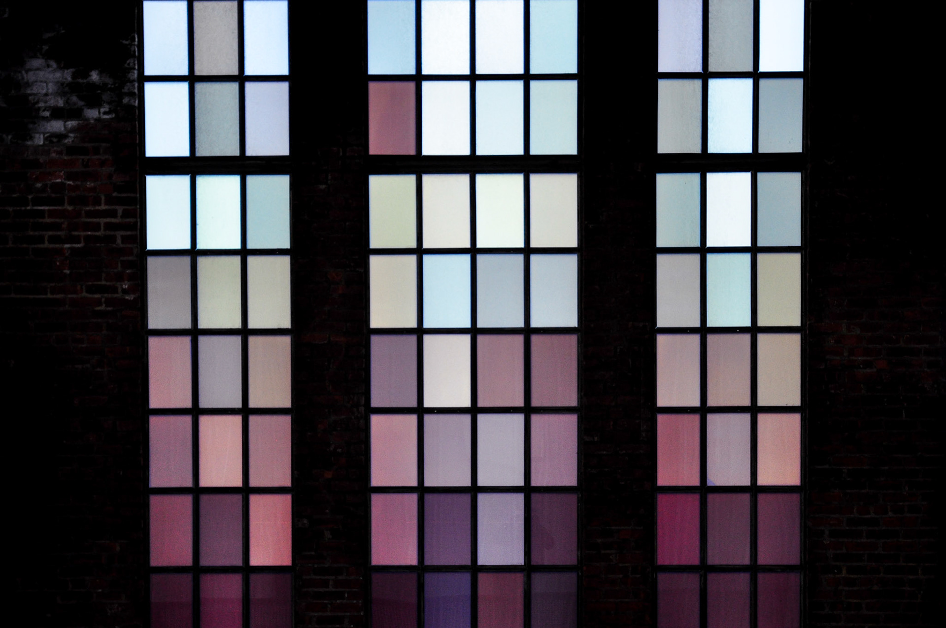 These windows can be found on New York City's High Line Park.