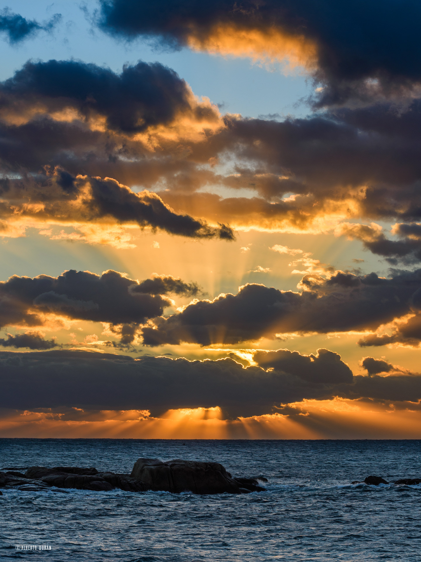 puesta de sol san Vicente o grove