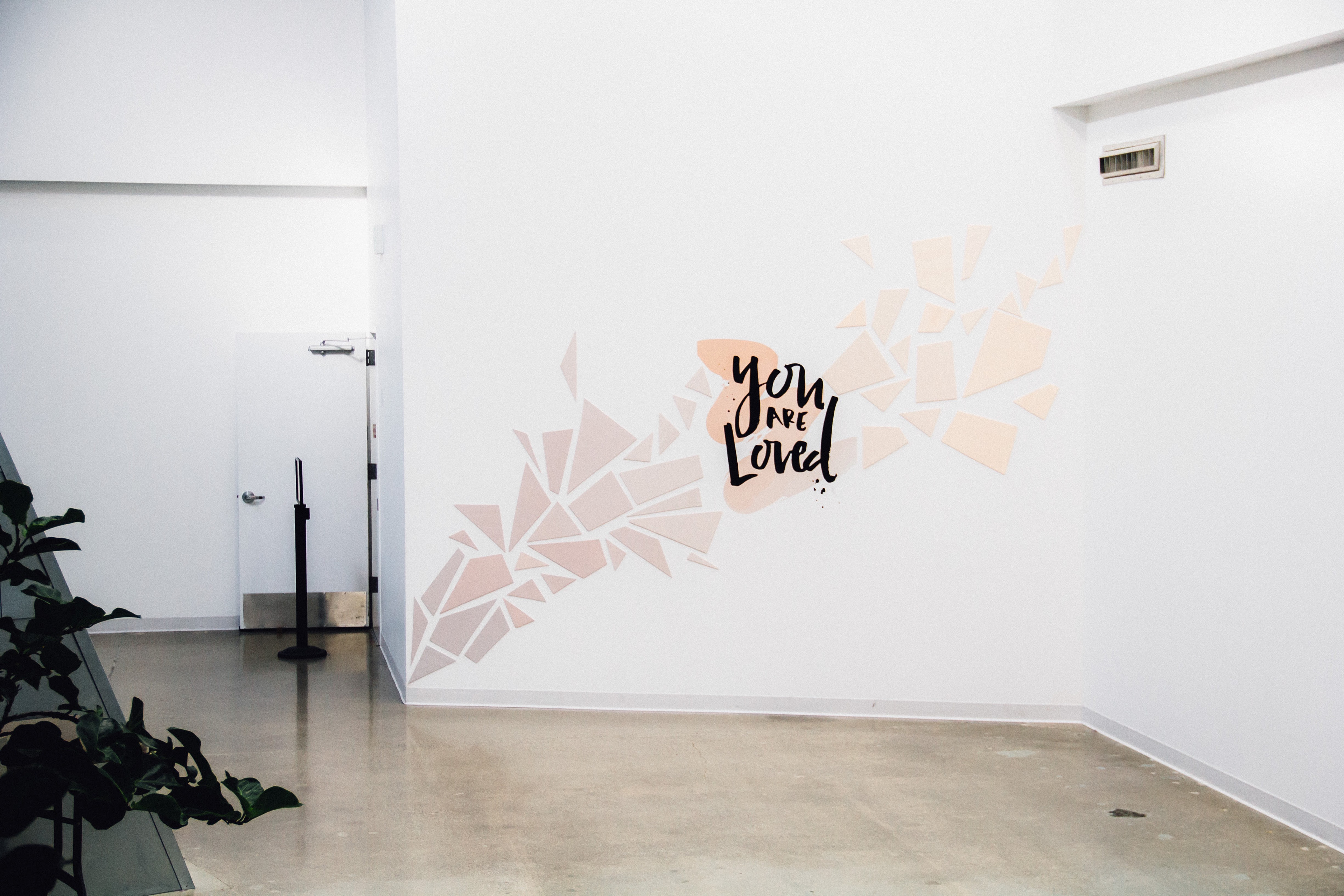 Art installation featuring my hand lettering