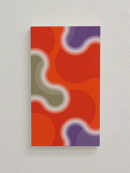 "1010-2" 2010 acrylic gouashe on canvas 33.3 x 19cm private collection