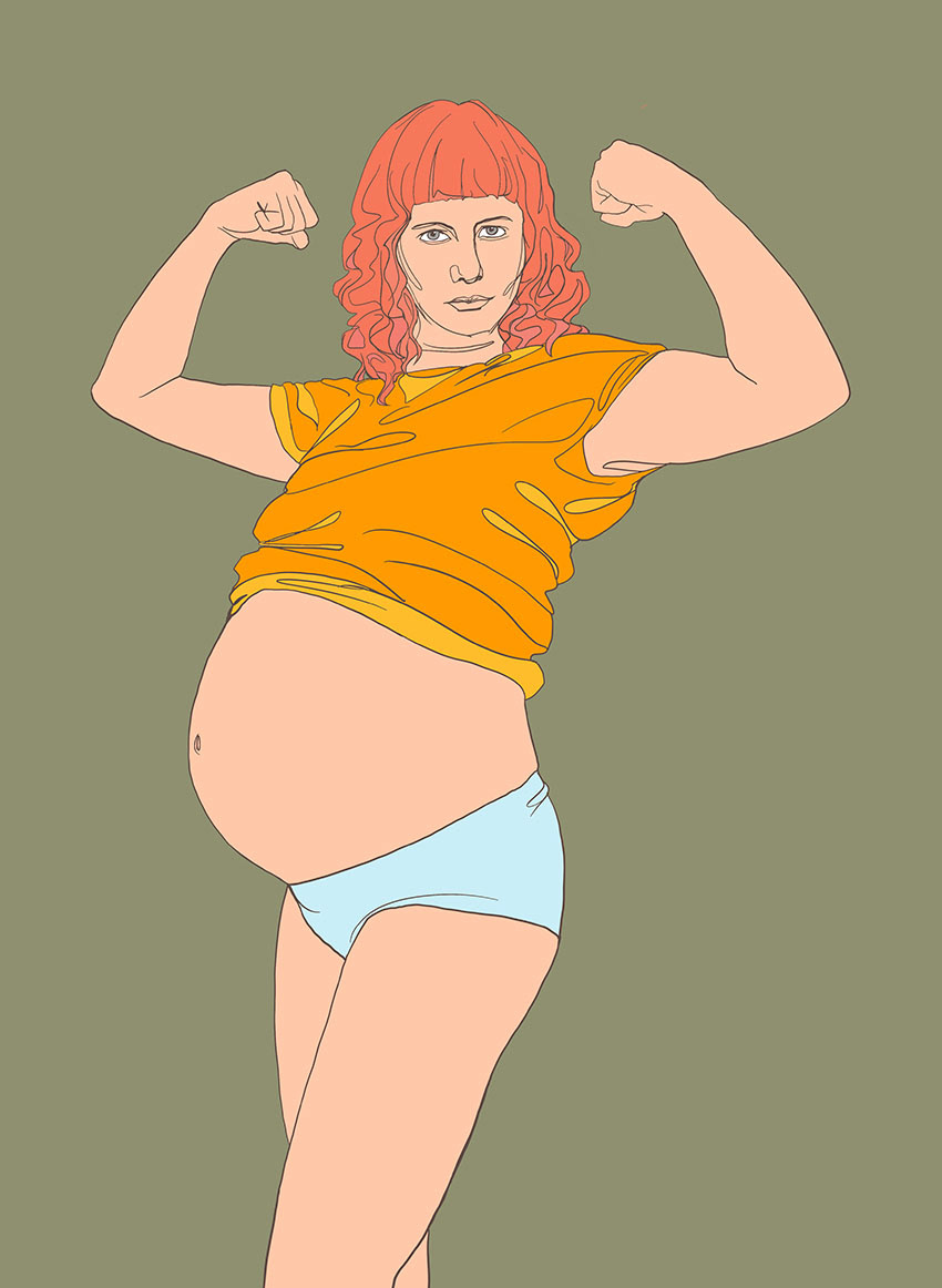 Digital illustration gjord i Procreate/illustrator