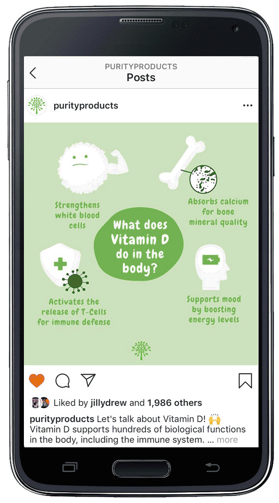 Purity Products Instagram Post