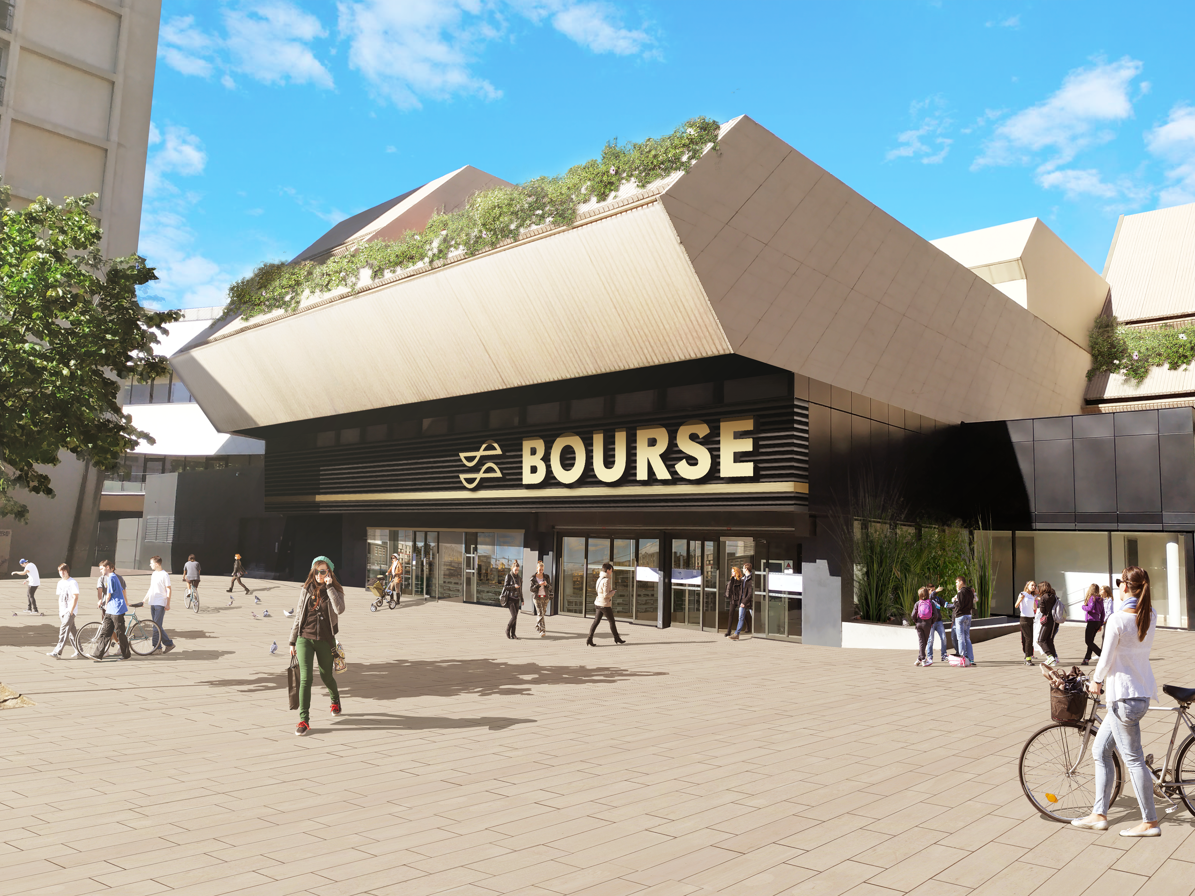 Projet - Rehabilitation Centre Bourse, Marseille - Delphine André & Olivier Merrichelli 2019