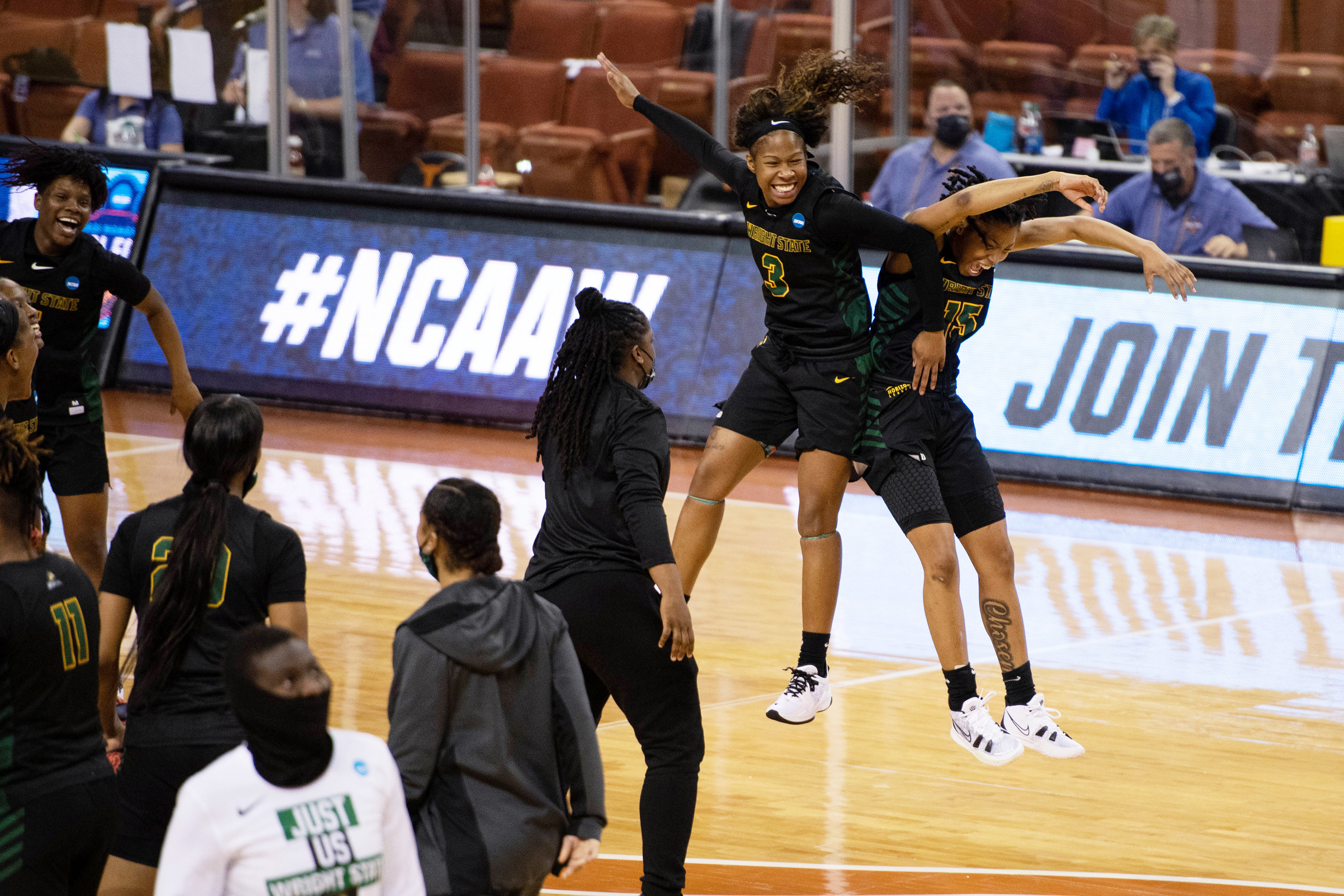 Jada Roberson and Angel Baker | 2021 NCAA Round 1 | for Wright State Athletics