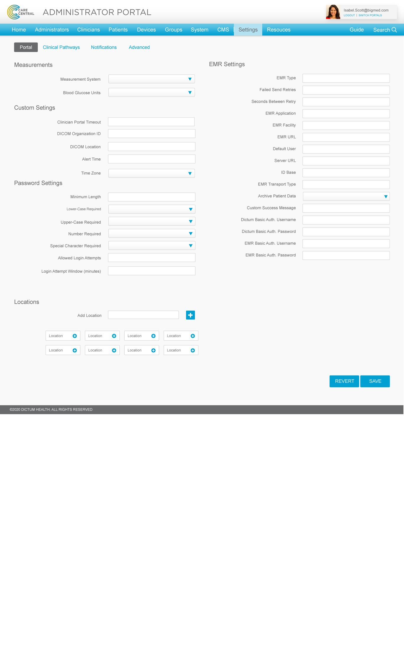 Portal Settings