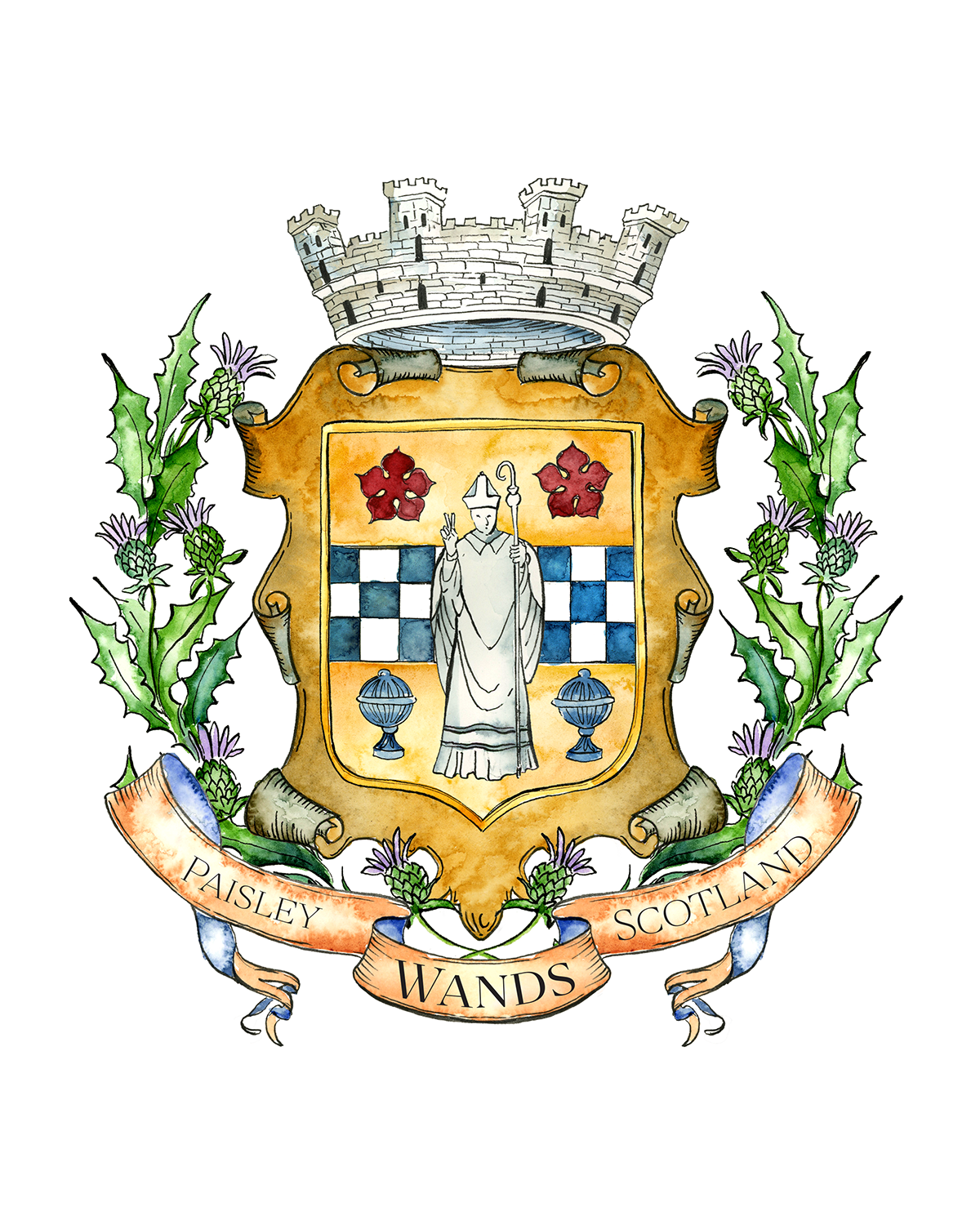 hand-painted-family-crests-by-jamie-hansen-family-tree-coat-of-arms