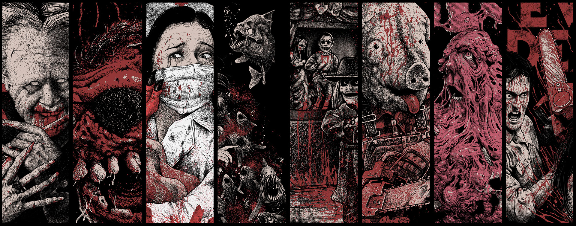 it a coisa  Horror art, Horror artwork, Horror movie art