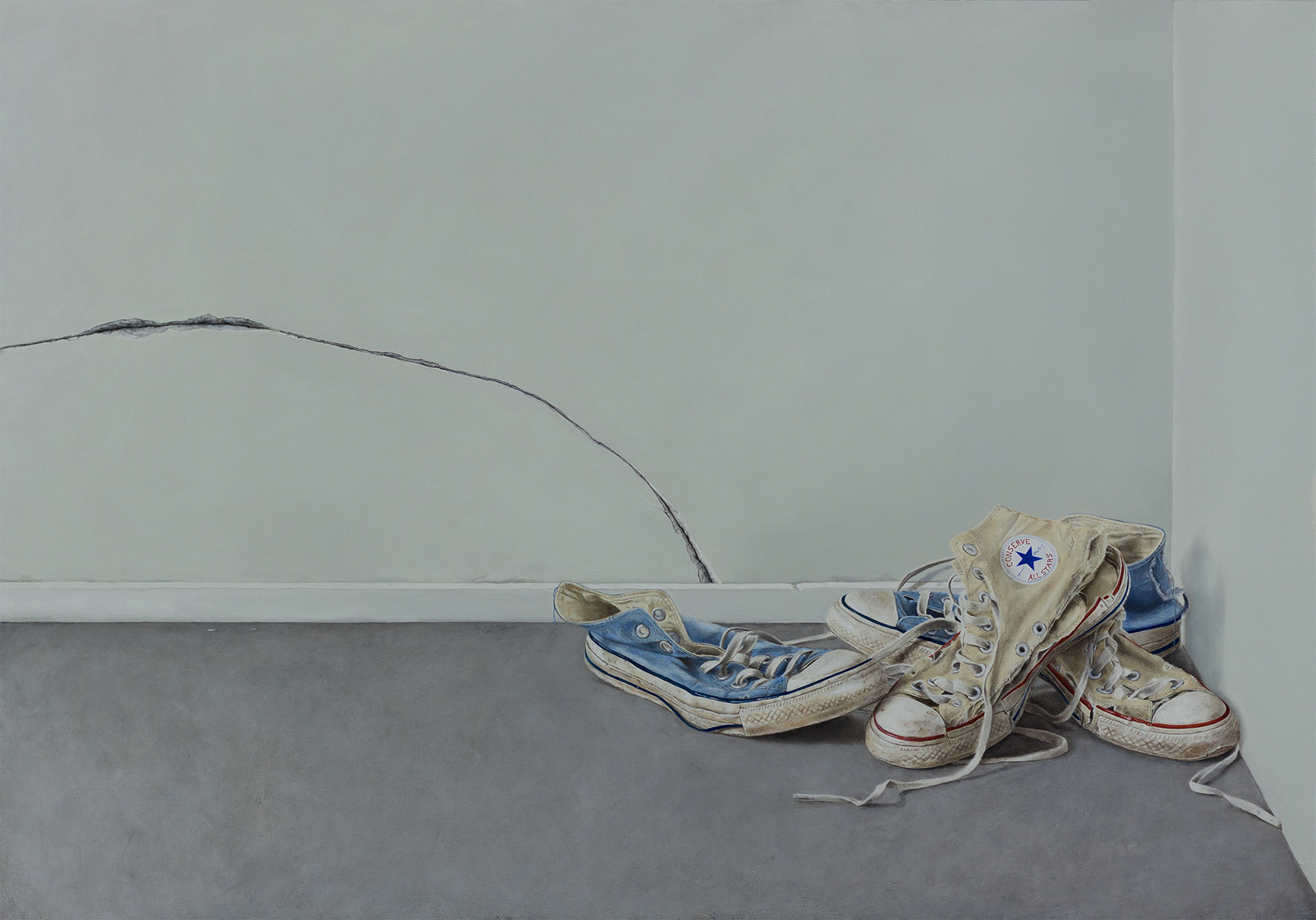 Oil on wood - 70 x 100 cm.