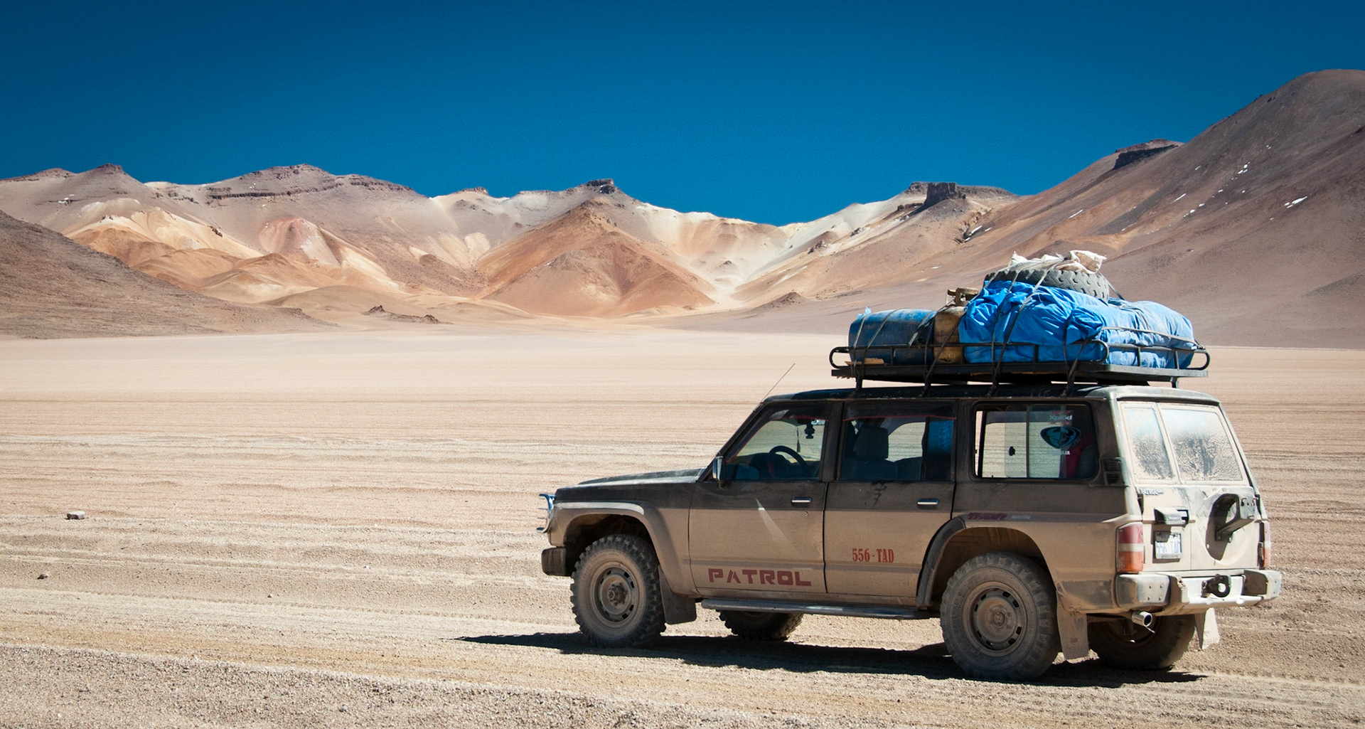 One of the 4x4s used to visit the Salares (Bolivia)