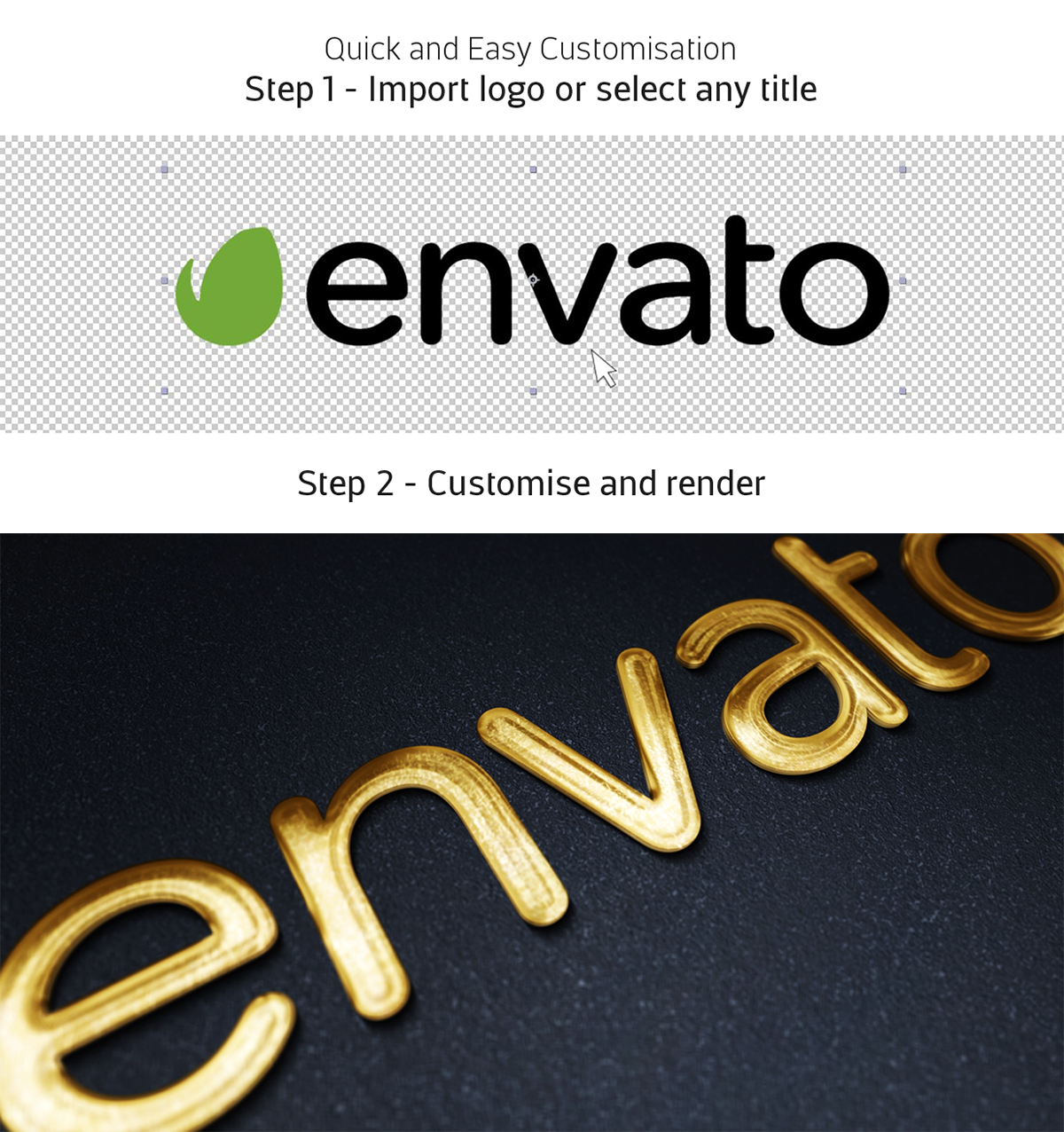 Download Neuronfx Gold Mockup Kit Glossy Logo Titles PSD Mockup Templates