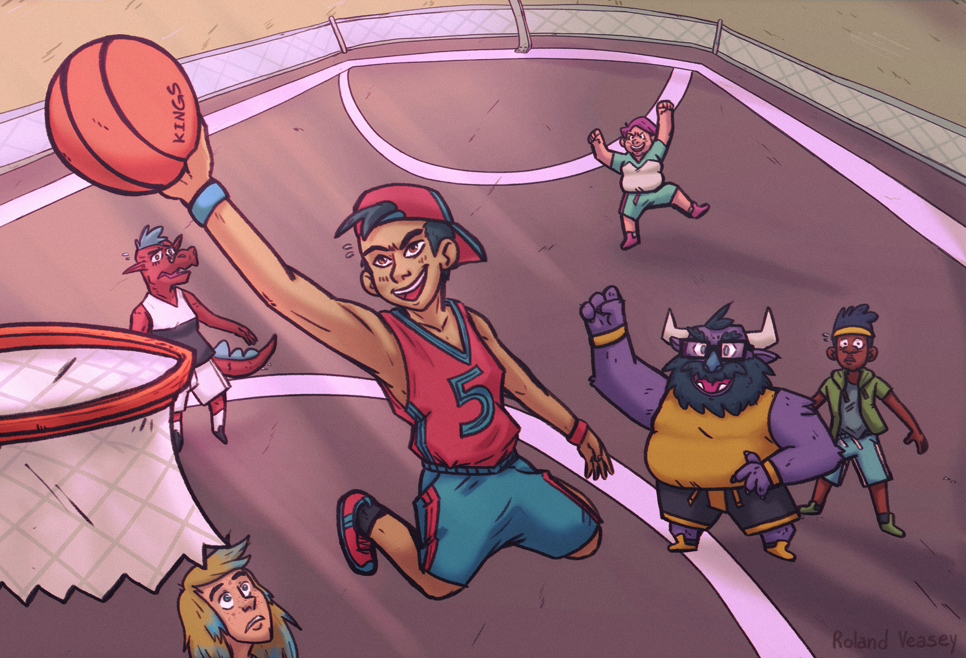 Dunk On 'Em! (Photoshop. Sept.2019)