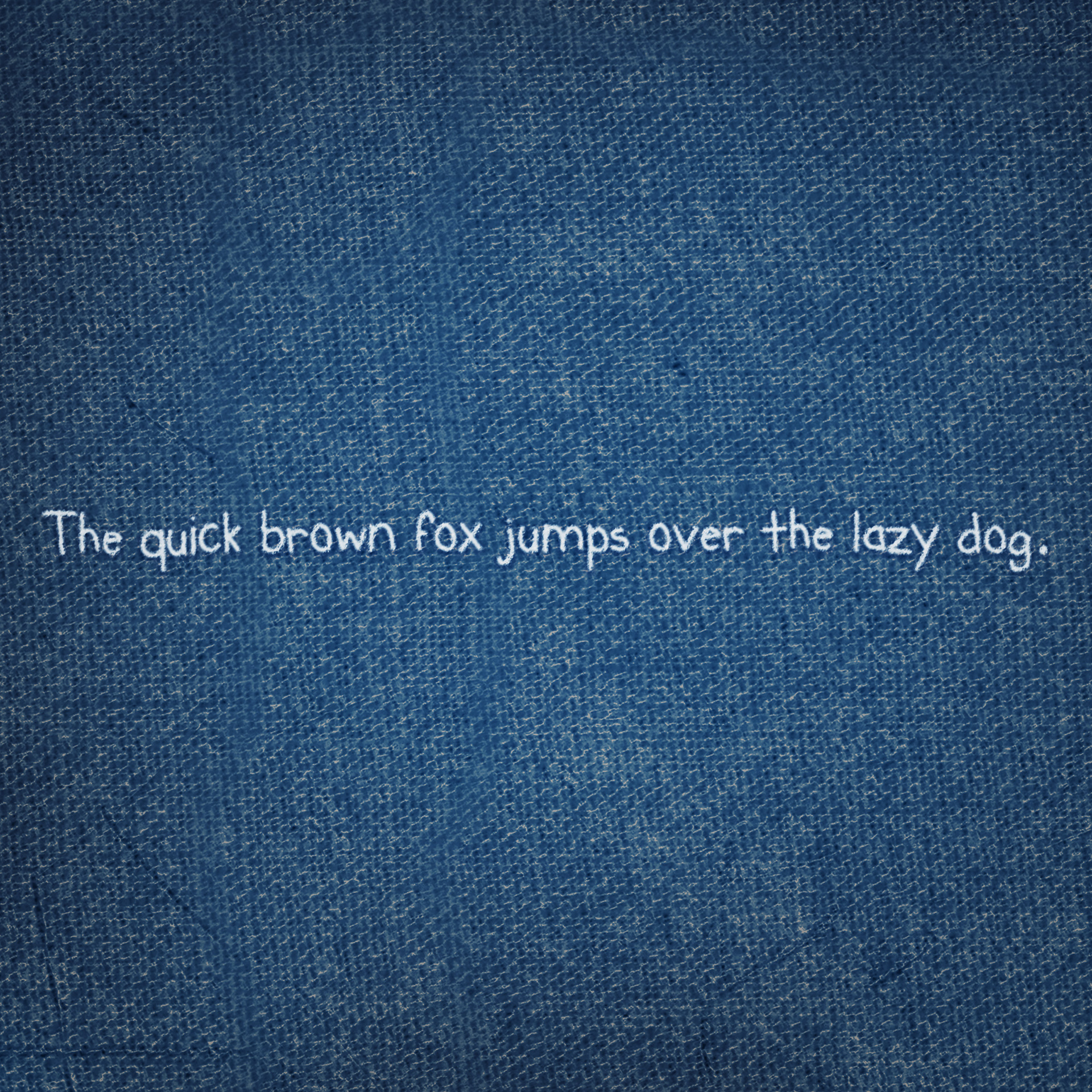 "Kiddish" Typeface (2012). Sample text pangram.