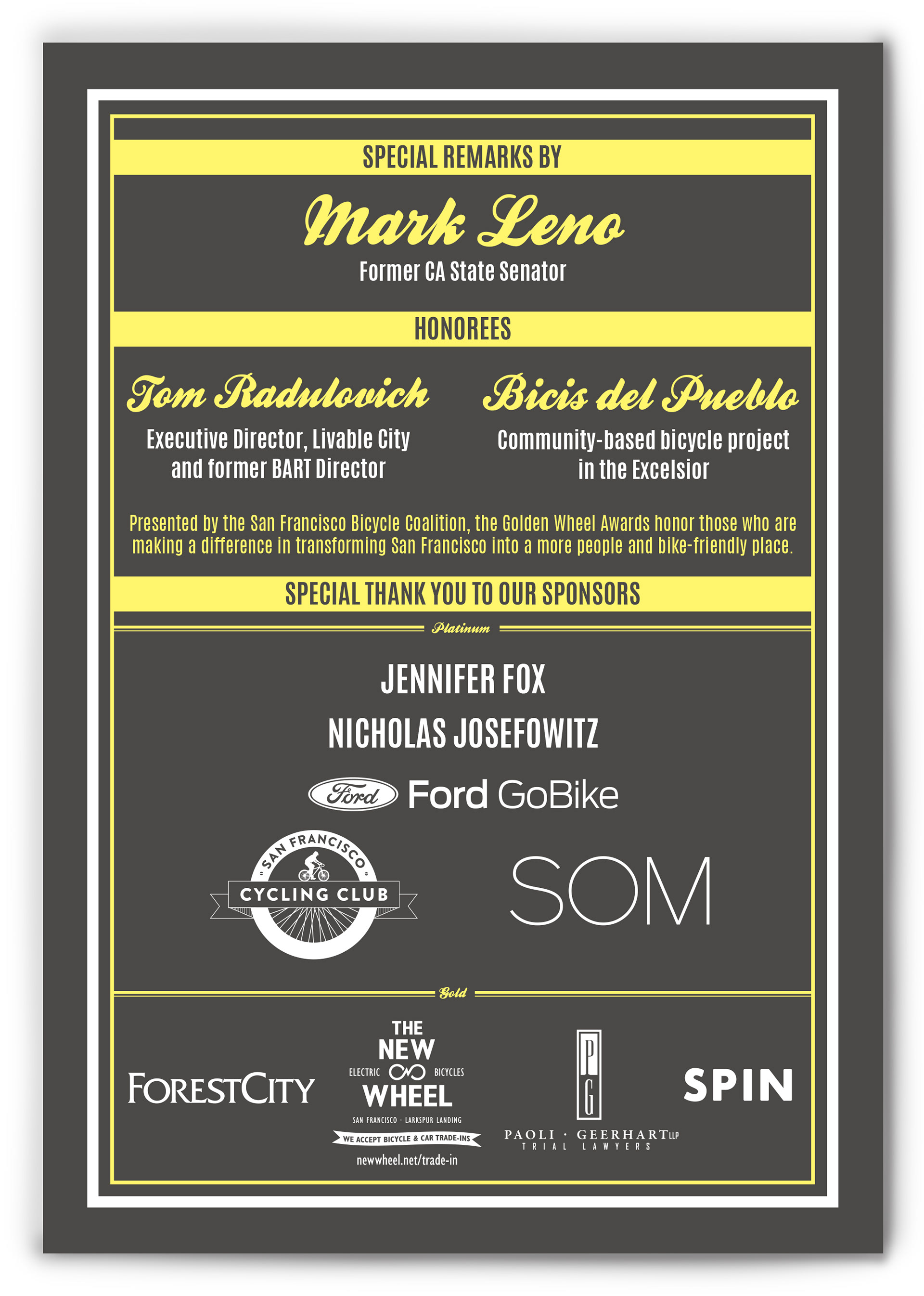 Program invitation back.