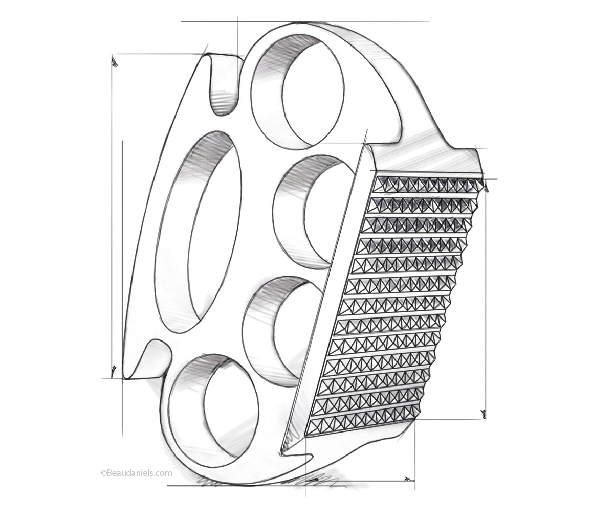 Restoration Hardware, Meat Knuckles, meat tenderizer. Brass Knuckles Meat Tenderizer