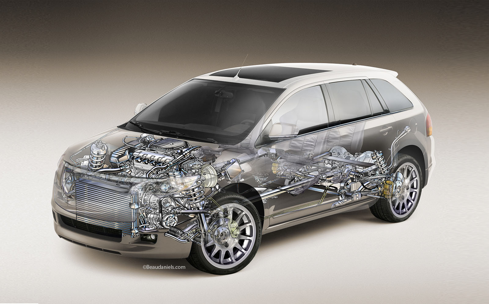 Generic cutaway crossover style vehicle