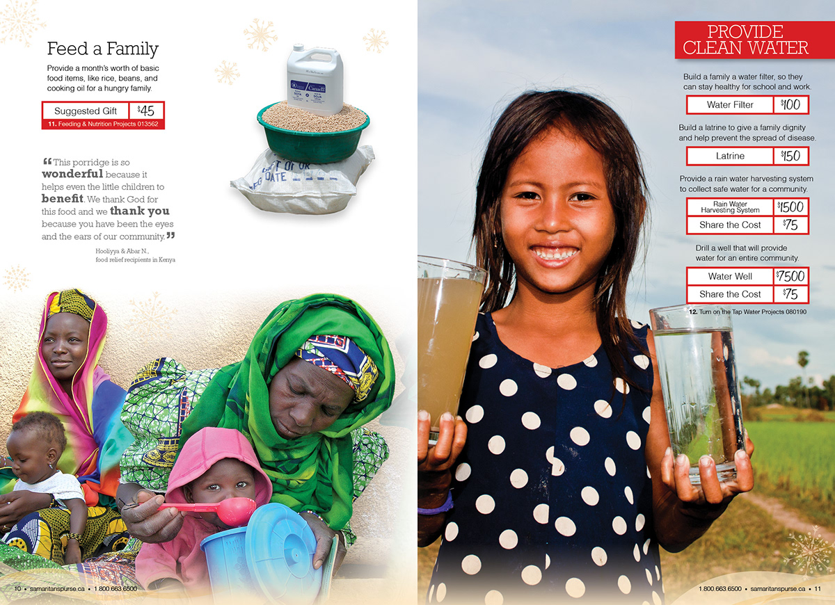 Brandon Wiebe Samaritan's Purse Canada 2011 Gift Catalog