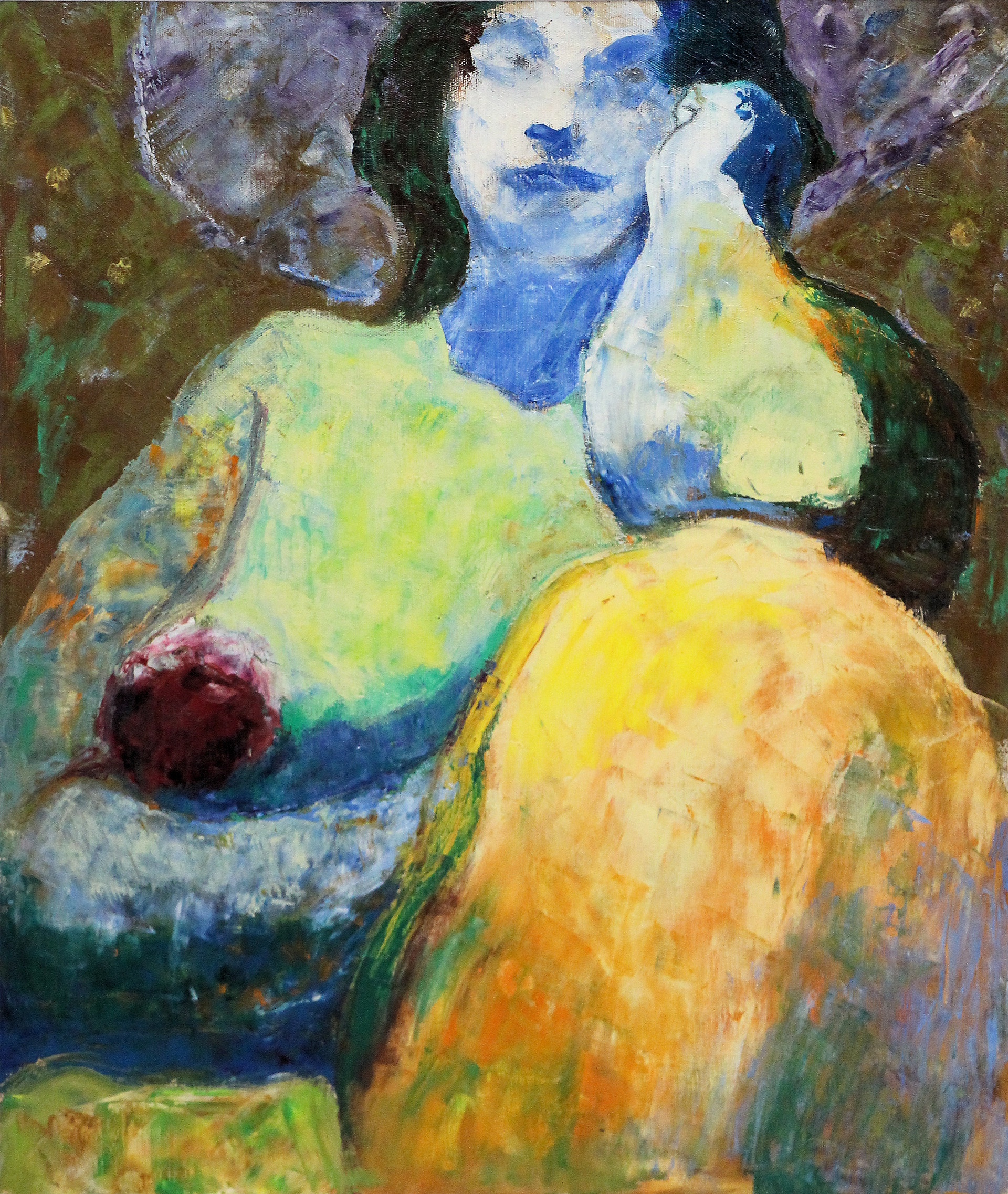 n.72 "Bucolic Fat Woman"  Oil on canvas  Year: 1963  46 x 55cm