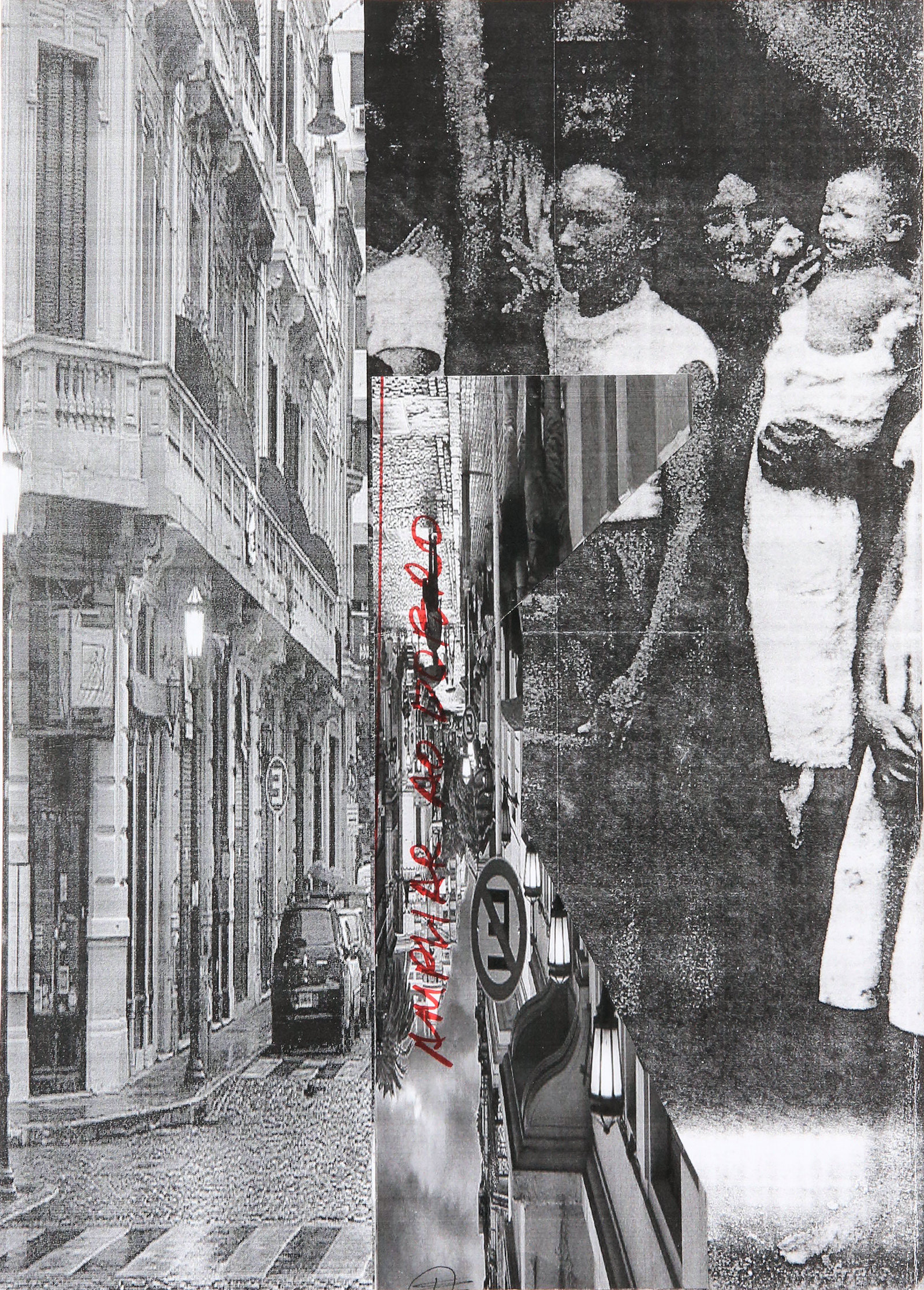 n.397 Study n. 3 for "Frankenstein City" Photo collage on paper. Year:2016  29 x 40cm