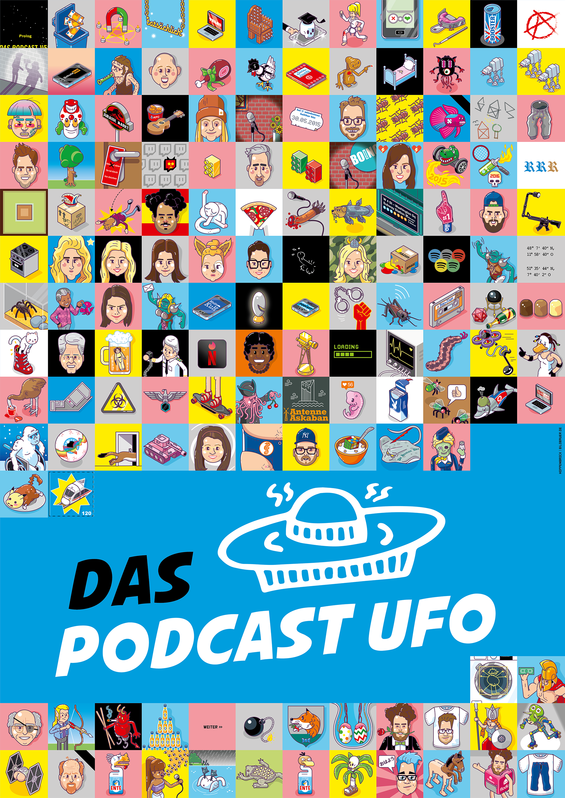 Christoph Hoppenbrock Illustrator Das Podcast Ufo Tourposter