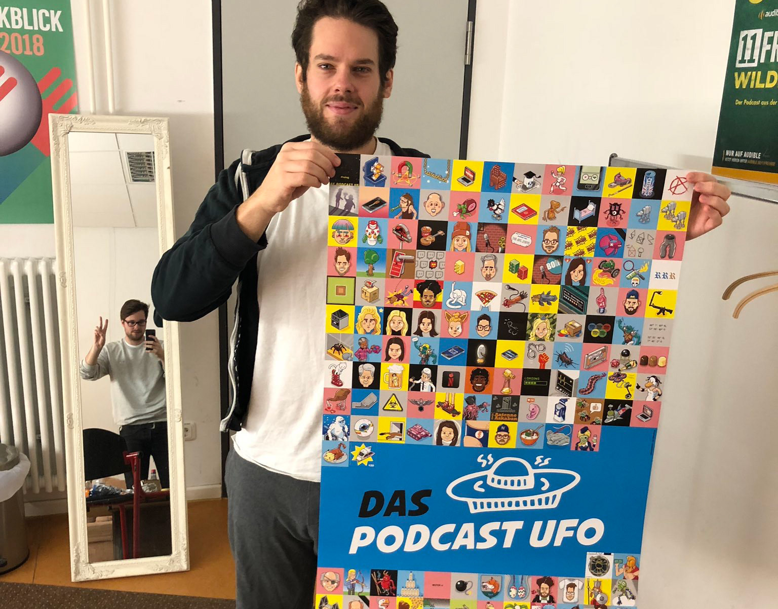 Christoph Hoppenbrock Illustrator Das Podcast Ufo Tourposter