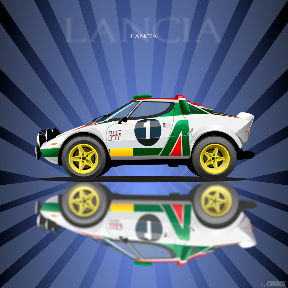 CIREBOX Illustration - ICONIC RALLY RACING CARS