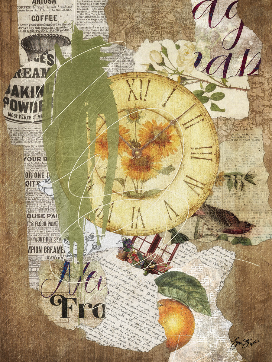 Sunflower Clock by Gina Startup