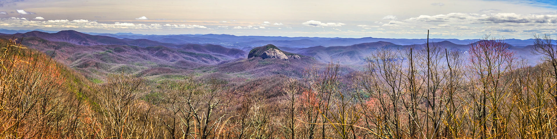 Panorama of Looking Glass Rock