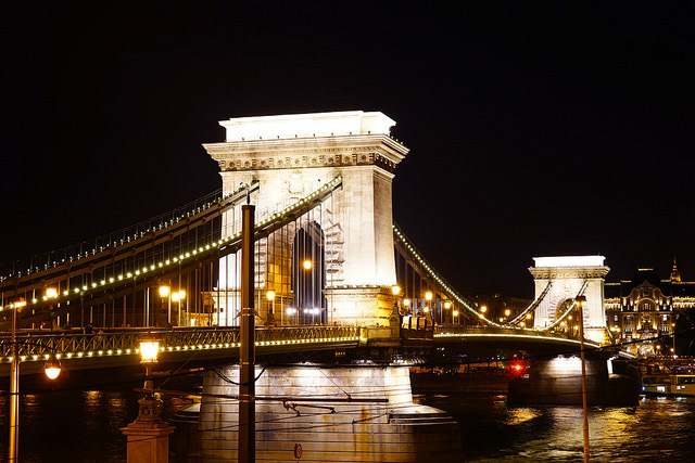 Chain Bridge in Budapest, Hungary