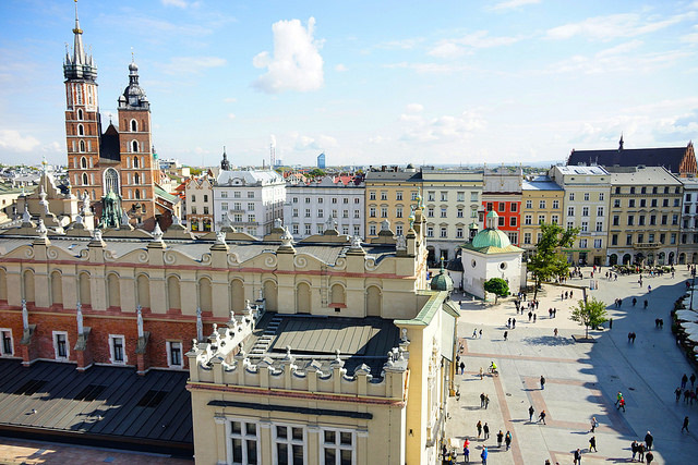 Main Square in Krakow, Poland