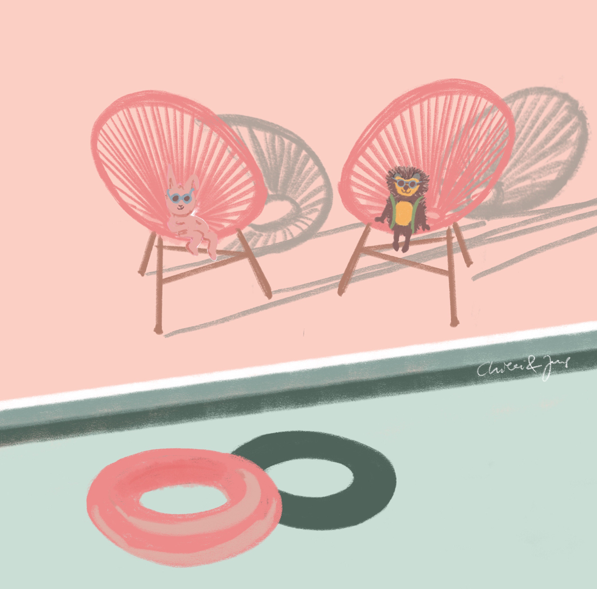 Illustration "Chilli & Jens" Sit 2
